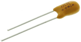 Kondensator tantalowy 4.7μF 35V dc THT ±20