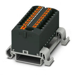 Blok rozdzielczy PTFIX 6/18X2,5-NS35A BK, czarne złącze przemysłowe - 18 punktów przyłączeniowych o przekroju 2,5mm2 /8szt./