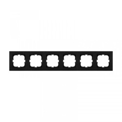 Ramka sześciokrotna Exen seria Karell czarny metalik K106/14E