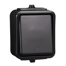 CEDAR czarny WNT-100C01 IP44 łącz.pojedynczy ELDA