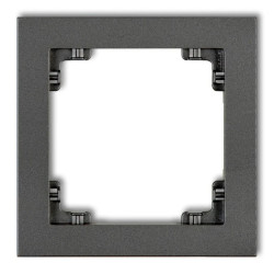 DECO Ramka pojedyncza grafitowy 11DR-1