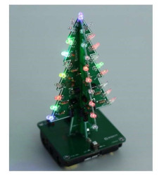 Choinka LED 3D RGB + Koszyk Kabel USB Zestaw kit do Montażu