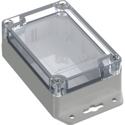 TruComponents 308055 Flanged box Polycarbonate (PC) Light grey