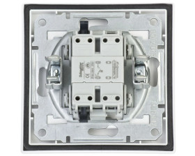 Przycisk Asfora światło IP44 biały z ramką EPH0900221