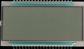 DE120RS-20/7.5 LCD 7-segment, 4 digits, H:17.8 mm, reflective