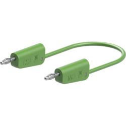 Stäubli 641030-10025 LK-4N-F10 Test lead 100cm green flexible stackable plugs