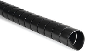 Spiral hose, bundle-Ø 50 to 56 mm, PP, black, 1 m, 162-20500