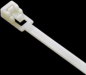 Cable tie, releasable, PA, (L x W) 150 x 4.5 mm, bundle-Ø 35 mm, natural, 85 °C, BYB-5-12H2105