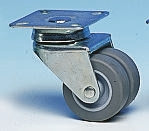 Koło samonastawne średnica kabla 50mm Płyta Guitel Hervieu 60kg wysokość całkowita 74mm