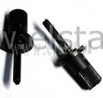 CA9MA48 pokrętło potencjometru czarne 12