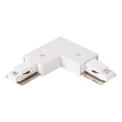 Łącznik L Track Biały 1-Obwodowy + zasilanie centralne ML0717 Milagro