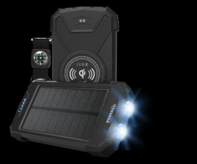 Powerbank, Li-Po, 10000 mAh, USB, QI, IPX4