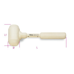 Młotek Młotek z uderzeniem 1.2kg Guma dł. 300 mm Krzyżowy BETA