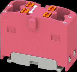 1046618 PTFIX distributor block, 4x1.5, pink