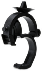 Cable clip, PA, black, (L x W x H) 40 x 13.5 x 64.5 mm, 151-00378