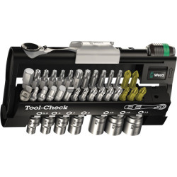 Wera 05073220001 38-Piece Tool Check Mini Bit Ratchet, Socket &amp; Bit Set