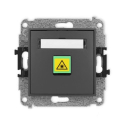 ICON Mechanizm gniazda światłowodowego/optycznego pojedynczego grafitowy mat 28IGOP-1