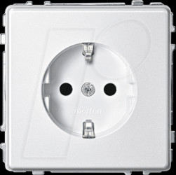 MEG2300-7219 Socket with increased contact protection - aqua design, polar wh