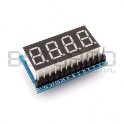 Moduł 4 x wyświetlacz 8-segmentowy wsp. anoda