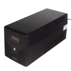 Zasilacz awaryjny UPS Line-Ineractive LCD 1000VA/600W 2x12V/7Ah AVR 4xSCHUKO USB RS232 RJ45 DN-170074