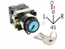 Stacyjka, 3 pozycje stabilne metal (1-0-2 )