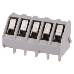 CamdenBoss CTB3000/5 5 Way 24A Low Profile 45&#xB0; Terminal Block 5mm Pitch