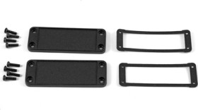 End plate, aluminum, (L x W) 62 x 33.93 mm, black, for series 1457, 1457JWP