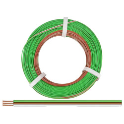 Donau 325-485-50 Elektronik Strand 3x0.25mm&#xB2; Green/Brown/White 50m