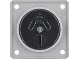 Integro Flow Gniazdo z uziemieniem "Australia" szary 962562506 HAGER