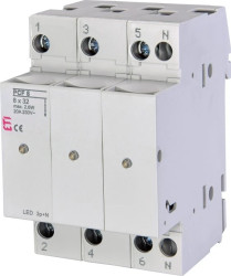 Rozłącznik bezpiecznikowy PCF 8 3p+N LED 002530015