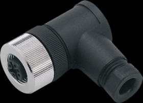 Jack, M12, 5 pole, screw connection, angled, E11714