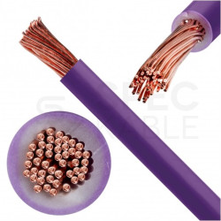 Kabel instalacyjny LgY / H05V-K 0,5mm2 jednożyłowy fioletowy 300/500V giętki linka Elektrokabel