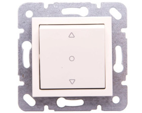 Karre Łącznik Żaluzjowy 1-Przyciskowy, Kolor Krem / 90967272