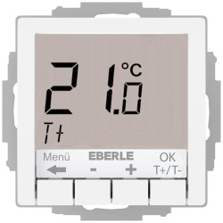 Termostat pokojowy Eberle UTE 4100-Rw-RAL9016-G-55 527825455604 podtynkowy Ogrzewanie/chłodzenie 1 szt.
