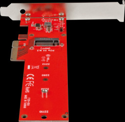 PEX4M2E1 x4 PCI Express to M.2 PCIe SSD adapters