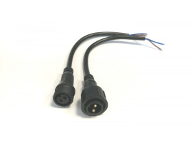 Złącze hermetyczne DC wtyk-gniazdo 2pin z przewodem 40cm
