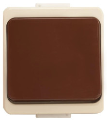 Jantar Łącznik schodowy natynkowy IP44 kombinacja kolorów brąz i beż WNT-5Jb BE/BR