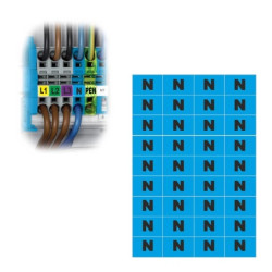 Trytyt Arkusz samoprzylepny oznacznik przewód neutralny N NOZ-N