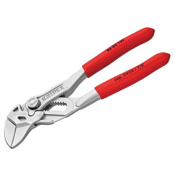 Knipex 86 03 125 SB Mini Pliers Wrench PVC Grips 125mm - 23mm Capacity