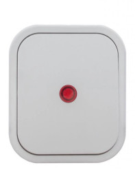 B2 Łącznik zwierny natynkowy 10A 250V światło/dzwonek IP54 podświetlany biały 00060278