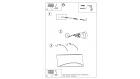 Lampa Podłogowa Sarda Kolor Czarny Mat/Złoty Metal, E27 Ip20 A4036 Zuma Line