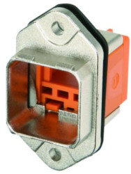 Fiber optic socket, LC, GOF/POF/PCF, multimode, ceramic, silver, 100007582