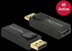 65573 DisplayPort 1.2 plug > HDMI socket, black