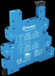 Relay socket, with push-in terminals for electromechanical relays - EMR, 93.65.7.024