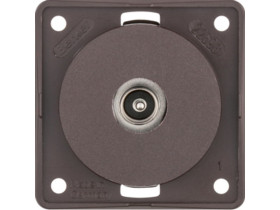 Integro Flow Gniazdo antenowe TV brąz 945112511 HAGER