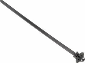 HellermannTyton 126-03102 T50SOSSFT6,5E-HS-BK Opaska kablowa 160 mm 4.60 mm czarny z kotwą rozporową i płytką 1 szt.