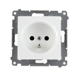 Gniazdo pojedyncze z/u białe DGZ1Z.01/11 Kontakt Simon54