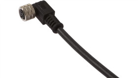 Vk990938 Kabel Połączeniowy, 2,5 M, Gniazdo M8 3-Stykowe Kątowe (180), Wolny...