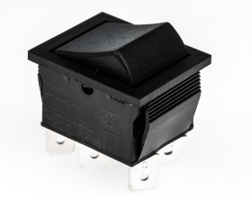 Przełącznik kołyskowy Wł.-wł. Nie 16 A DPDT Czarny Arcolectric (Bulgin) Ltd