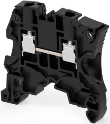 Screw terminal block, screw connection, 6.0 mm², 2 pole, 41 A, 8 kV, black, 1SNK506066R0000